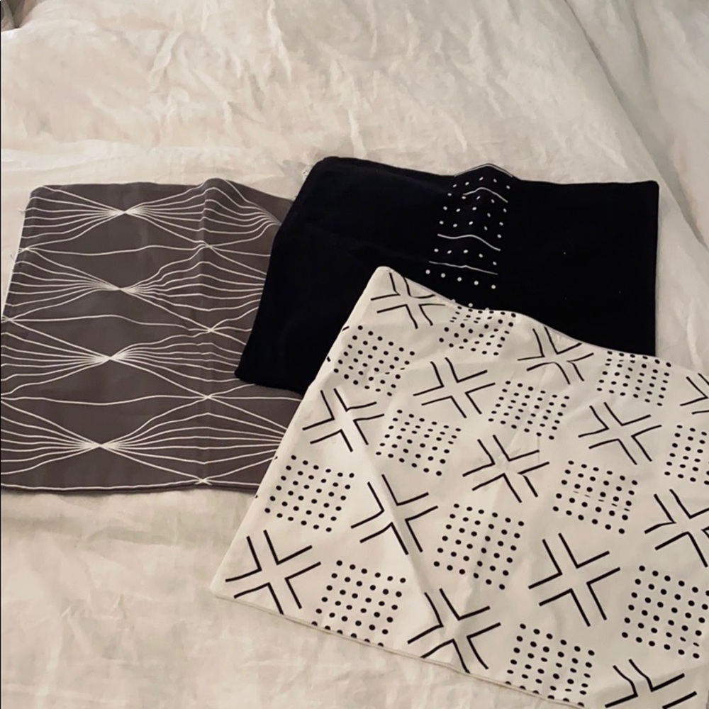 3 Pack of Woven Nook Pillow Covers